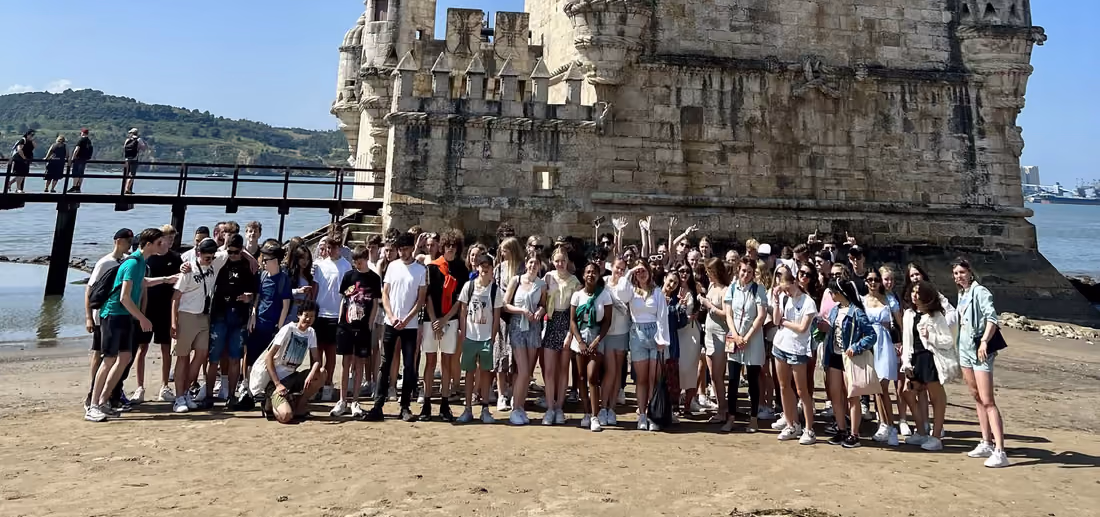 WOW groep bij de Torre de Belém, Lissabon